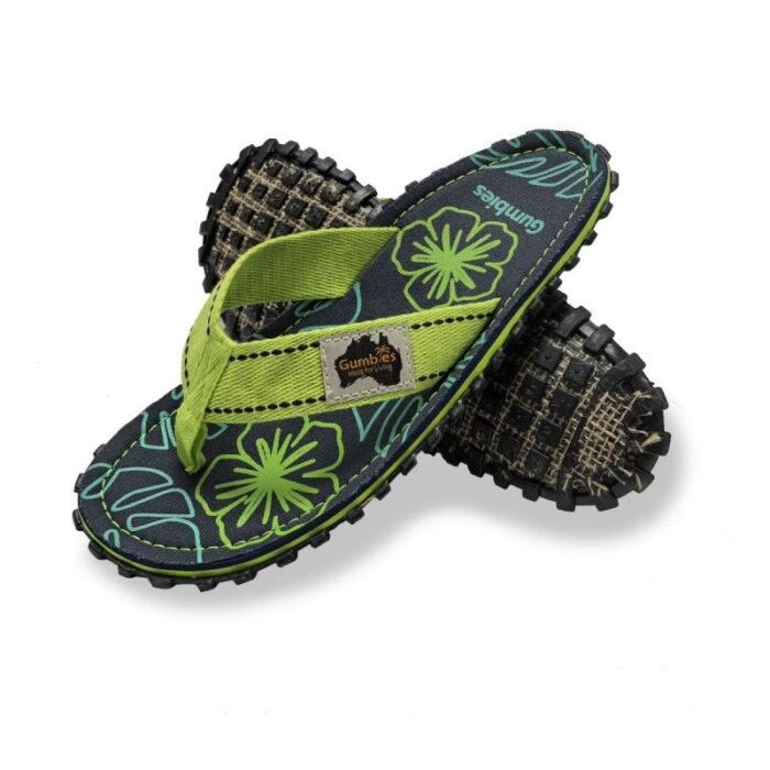 Gumbies Islander Terlik Lime Hibiskus GU-FFISL148 - Görsel 8