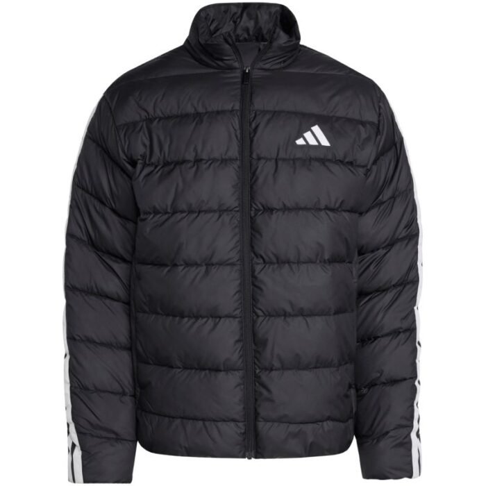 Mens adidas Essentials 3-Stripes Ceket Siyah JM8416 - Görsel 2