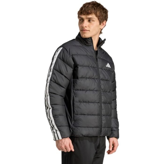 Mens adidas Essentials 3-Stripes Ceket Siyah JM8416 - Görsel 4