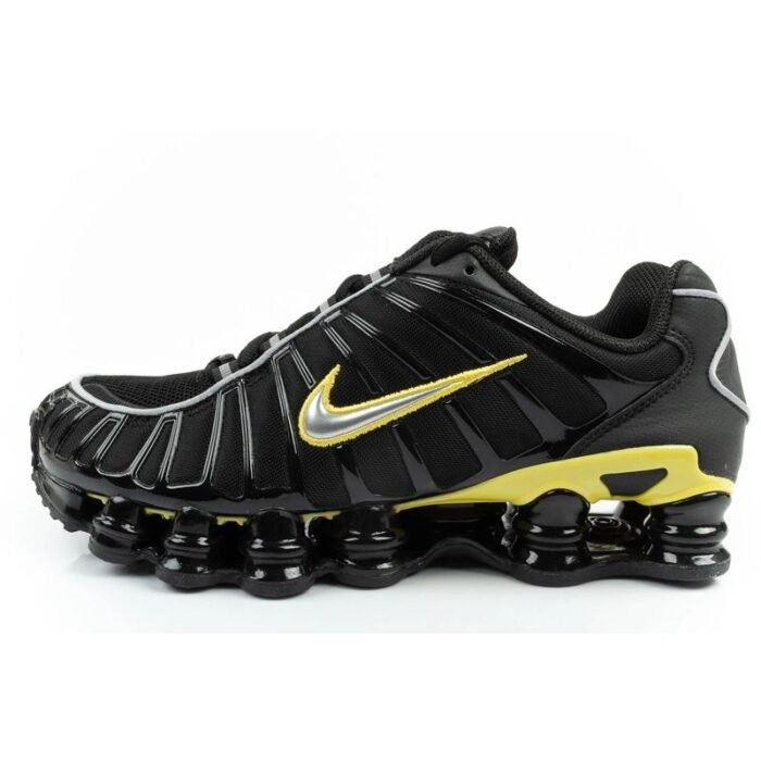Nike Men Shox TL Erkek Spor Ayakkabıları Şık Sneaker Siyah - Görsel 2