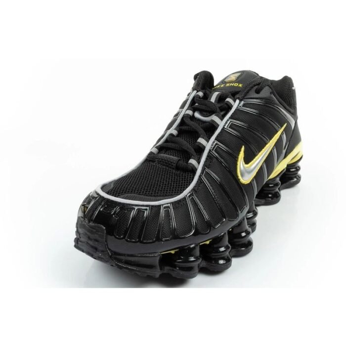 Nike Men Shox TL Erkek Spor Ayakkabıları Şık Sneaker Siyah - Görsel 3