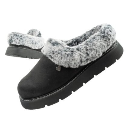 Skechers Cozy Blend kadın terlik ayakkabıları, yalıtımlı kayma önleyici spor ayakkabılar