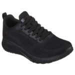 Skechers Memory Foam Bobs Squad Chaos W 117209 BBK Ayakkabı - Görsel 6