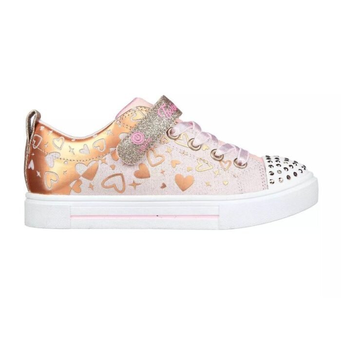 Skechers S Lights® Twinkle Sparks Heather Charm Jr 314787L-LPRG LT ayakkabıları - Görsel 7