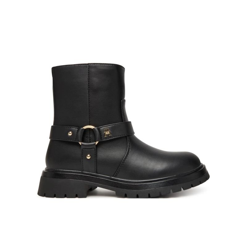 tryoshop-tommy-hilfiger-bootie-t3a5-34021-1355999-999-black-2064393-2 Tommy Hilfiger Bootie T3A5-34021-1355999-999 Siyah - Görsel 1