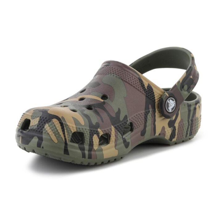 Crocs Classic Kamuflaj Terlik K Ordu Yeşili/Multi 211879-3TC - Görsel 3
