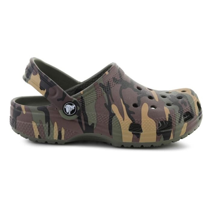 Crocs Classic Kamuflaj Terlik K Ordu Yeşili/Multi 211879-3TC - Görsel 6
