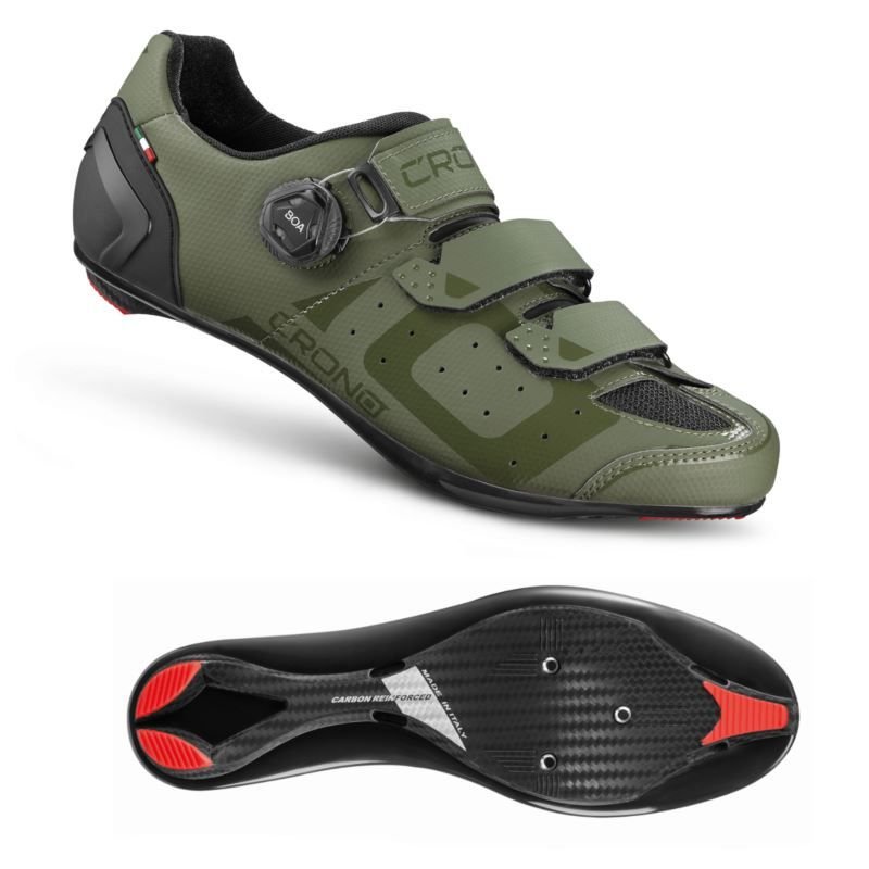 tryoshop-crono-cr-3-22-road-shoes-green-46-composite-1893924 Crono CR-3-22 Yol Ayakkabısı