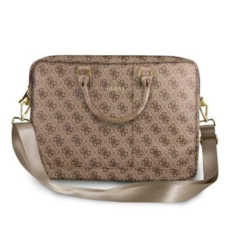 tryoshop-guess-4g-uptown-16-laptop-bag-brown-2399024 Guess 4G Uptown 16"