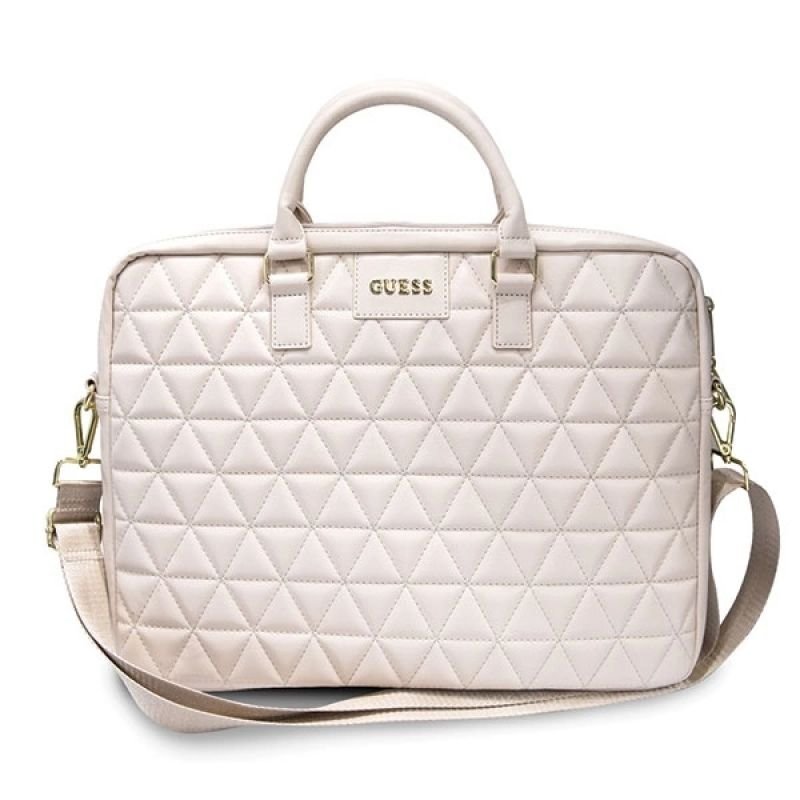 tryoshop-guess-quilted-bag-for-a-16-laptop-pink-2362385 Guess 16" Laptop için