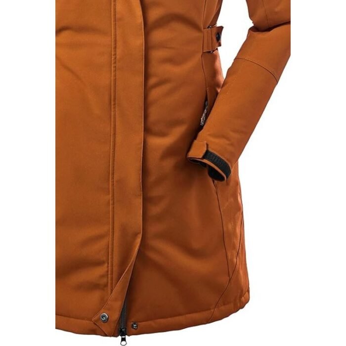 Killtec KOW 165 Kadın Kapüşonlu Yağmurluk, Trekking ve Günlük Kullanım İçin, Sarı (37726/253) - Görsel 3