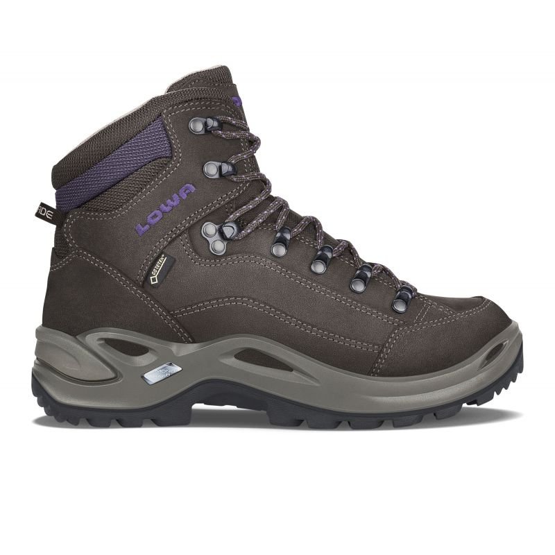 tryoshop-lowa-renegade-gtx-mid-ws-schiefer-brombeere-women-s-trekking-shoes-gray-waterproof-leather-boots-gore-tex-gray-320945-7937-1158311 Lowa RENEGADE GTX MID