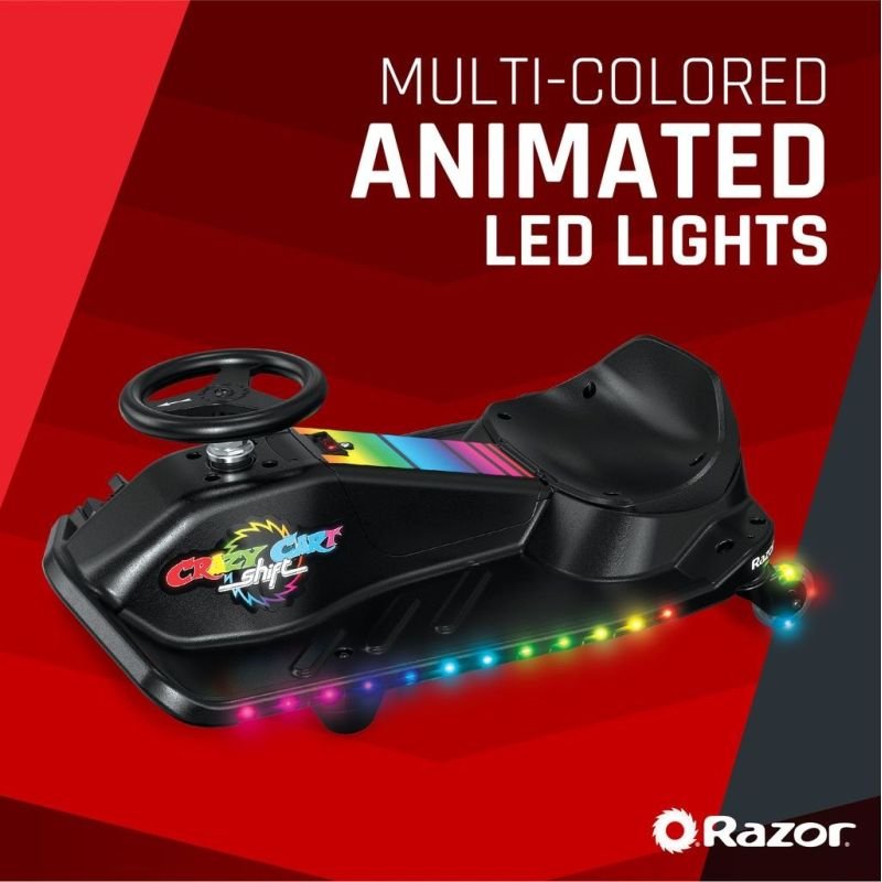 tryoshop-razor-crazy-cart-shift-lightshow-lithium-electric-drift-car-1818323 Razor CRAZY CART Shift