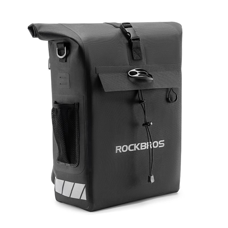 tryoshop-rockbros-bike-bag-with-backpack-function-waterproof-with-helmet-attachment-18l-black-2388743 Rockbros Bisiklet Çantası Sırt