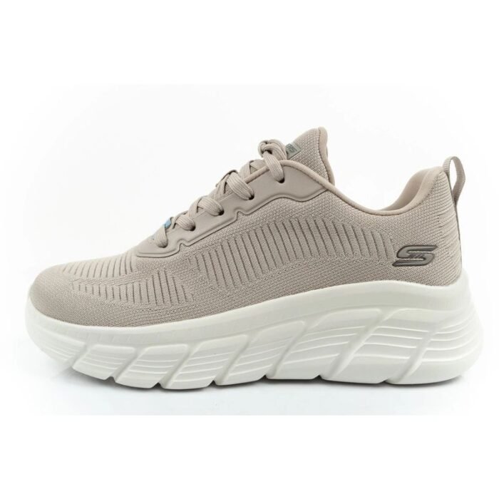 Skechers Bobs B Flex kadın spor ayakkabıları, modaya uygun bej - Görsel 3