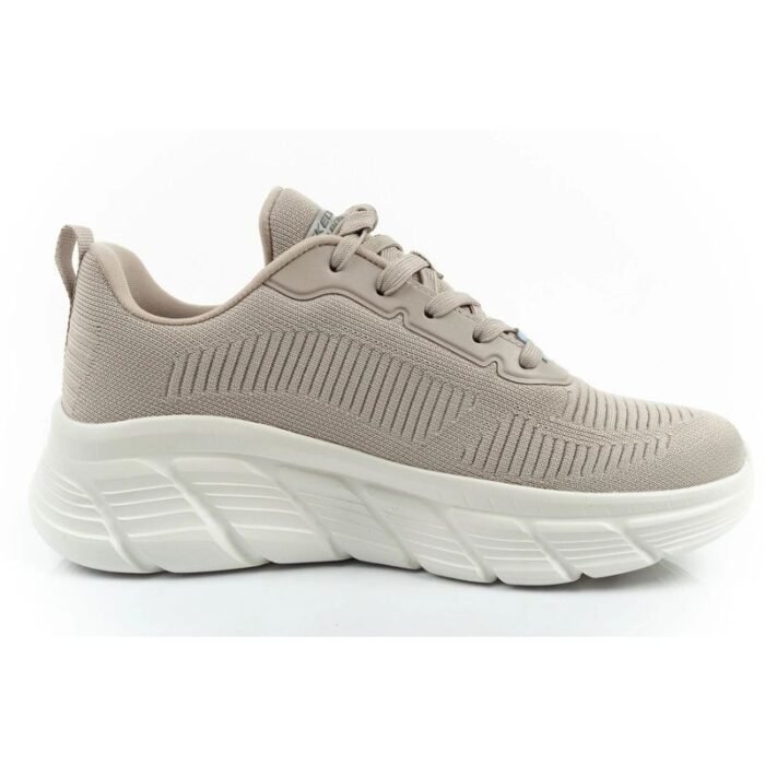 Skechers Bobs B Flex kadın spor ayakkabıları, modaya uygun bej - Görsel 5