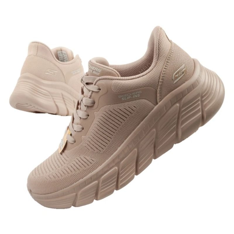 tryoshop-skechers-women-s-sports-shoes-bobs-b-flex-slip-ins-beige-comfortable-2156470 Skechers Kadın Spor Ayakkabı