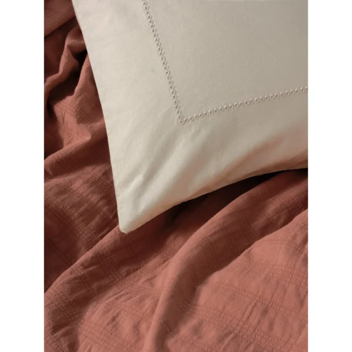 Cotton Box Natura Çift Kişilik Yatak Örtüsü Vilo Kiremit - Görsel 2