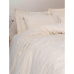 Cotton Box Cotton Keten Çift Kişilik Nevresim Takımı Kivora Bej - Görsel 3
