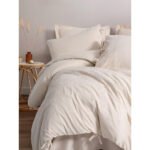 Cotton Box Cotton Keten Çift Kişilik Nevresim Takımı Esmira Bej - Görsel 4