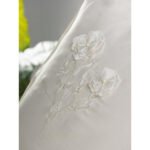 Cotton Box 3d Nakışlı Saten Çift Kişilik Nevresim Takımı Pure Ekru - Görsel 3