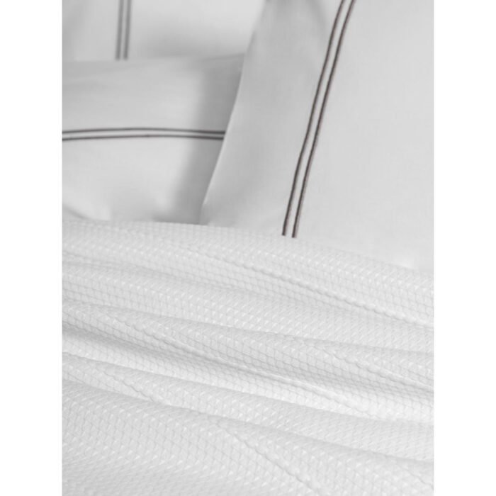 Cotton Box Classic Çeyizlik Çift Kişilik Pikeli Nevresim Takımı Mehveş Beyaz - Görsel 3