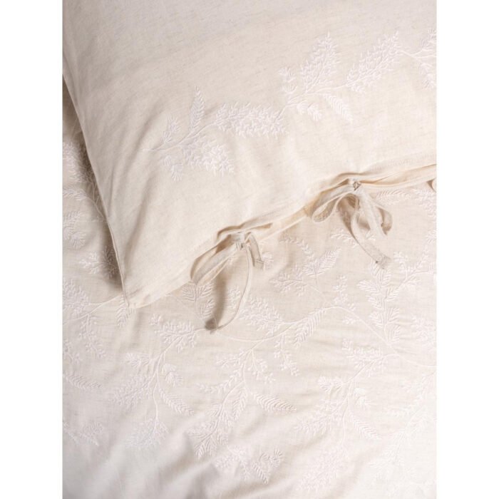 Cotton Box Cotton Keten Çift Kişilik Nevresim Takımı Kivora Bej - Görsel 4