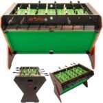 3-in-1 DÖNER OYUN MASASI BİLYARO MASA FUTBOLU HAVA HOKEYİ 121x84.5x85.3CM SİYAH - Görsel 2