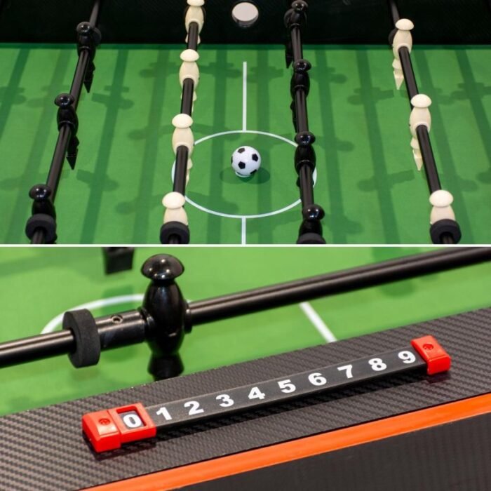 3-in-1 DÖNER OYUN MASASI BİLYARO MASA FUTBOLU HAVA HOKEYİ 121x84.5x85.3CM SİYAH - Görsel 3