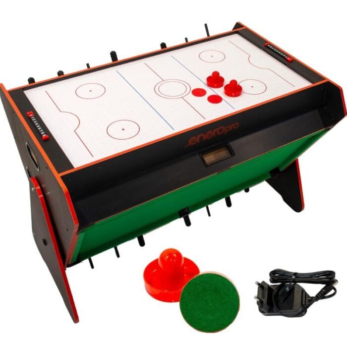 3-in-1 DÖNER OYUN MASASI BİLYARO MASA FUTBOLU HAVA HOKEYİ 121x84.5x85.3CM SİYAH - Görsel 6