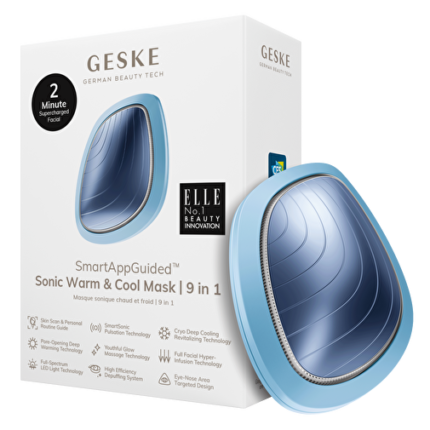 Geske Titreşimli, Soğutma ve Isıtmalı, Led Terapili Yüz Maskesi Bakım Cihazı | Sonic Warm & Cool Mask