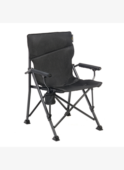Uquip Roxy Comfort+ Black Edition Yüksek Konforlu Katlanır Kamp Sandalyesi
