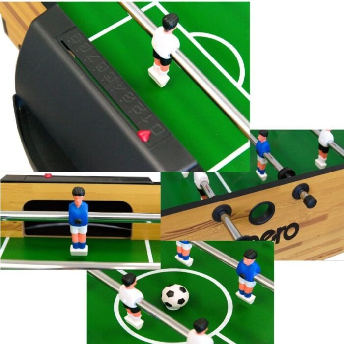 9’LU MULTI-OYUNLAR İÇİN FUTBOL MASASI 121x61x80CM - Görsel 8