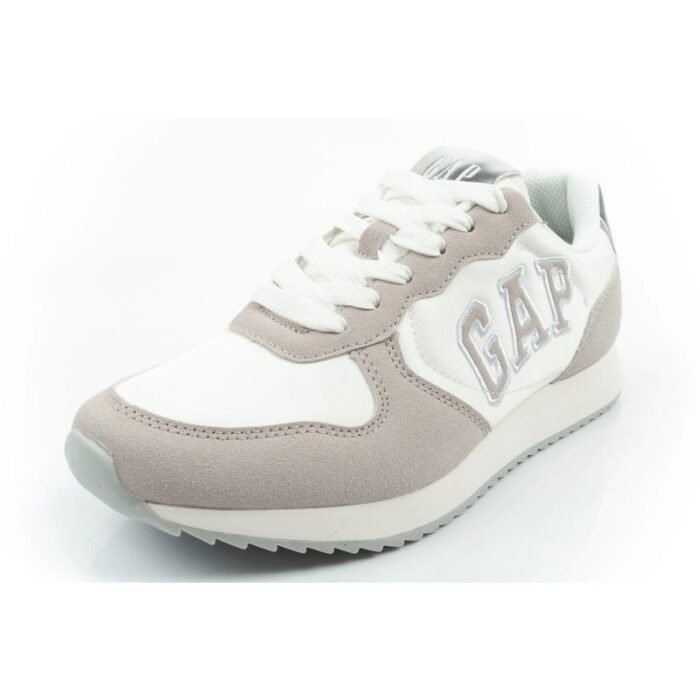 Gap Kadın Spor Ayakkabıları Nashville Arch Logo Sneakers Moda Rahat Beyaz Bej - Görsel 2