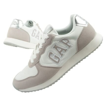 Gap Kadın Spor Ayakkabıları Nashville Arch Logo Sneakers Moda Rahat Beyaz Bej