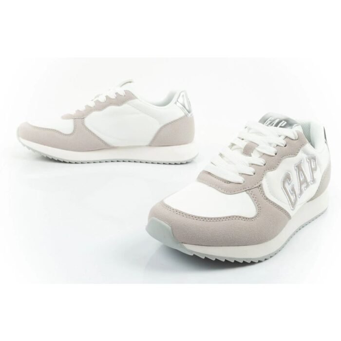 Gap Kadın Spor Ayakkabıları Nashville Arch Logo Sneakers Moda Rahat Beyaz Bej - Görsel 8