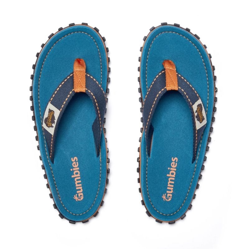 tryoshop-gumbies-unisex-flip-flops-islander-flip-flop-tricolor-blue-2924741 Gumbies unisex terlik ISLANDER
