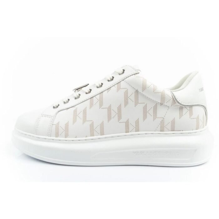 Karl Lagerfeld Kapri Erkek Ayakkabı Sneaker Doğal Deri Beyaz - Görsel 2