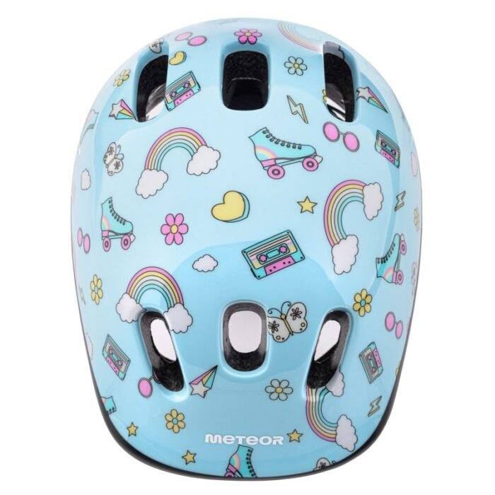 Meteor KS06 Rainbow Jr Bisiklet Kaskı S 48-52 cm - Görsel 3