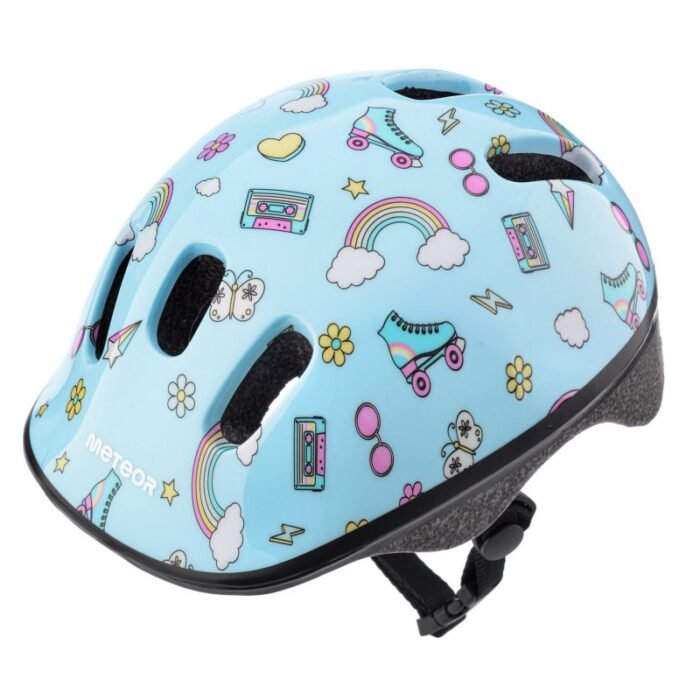Meteor KS06 Rainbow Jr Bisiklet Kaskı S 48-52 cm - Görsel 7