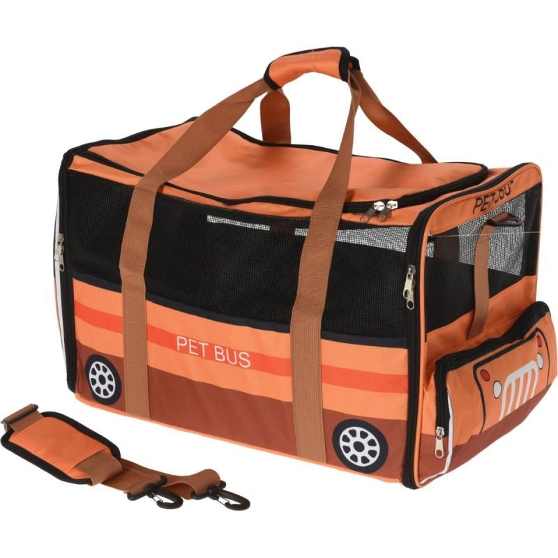 tryoshop-pet-carrier-52x30x32-5cm-pet-bus-orange-1844178 PET CARRIER 52X30X32.5CM PET BUS TURUNCU - Görsel 1