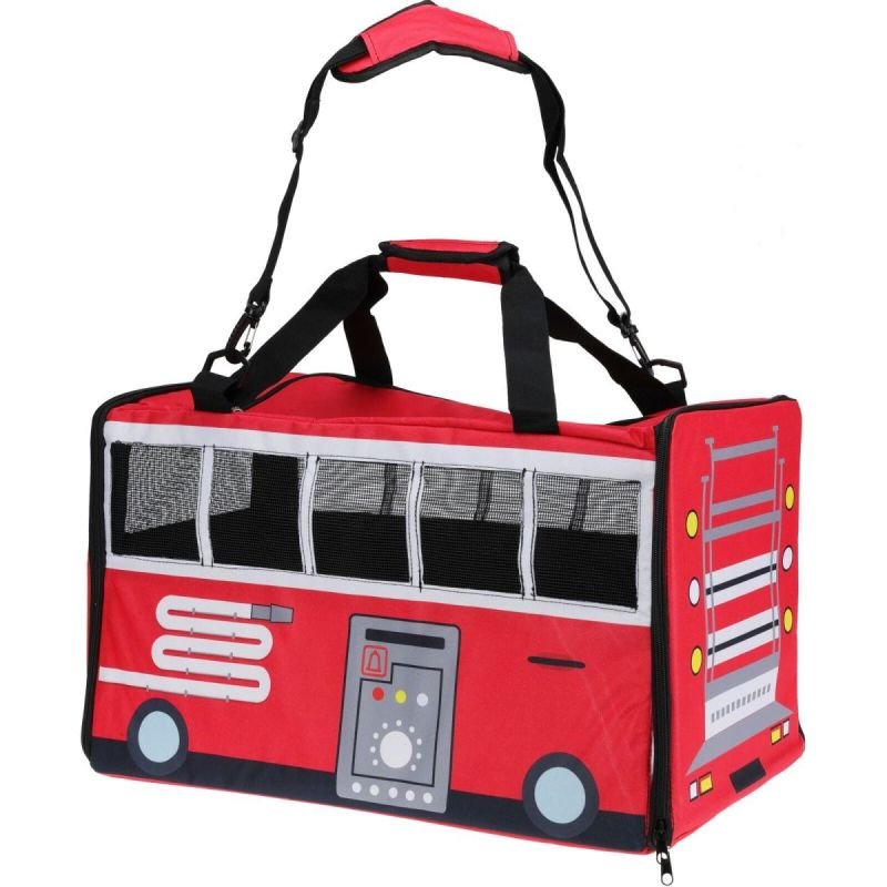 tryoshop-pet-carrier-52x30x32-5cm-pet-bus-red-1844179 PET CARRIER 52X30X32.5CM PET BUS RED - Görsel 1