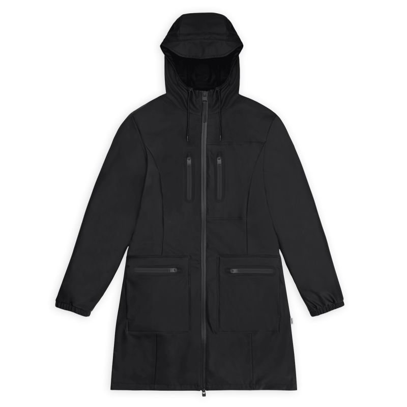 tryoshop-rains-women-s-cargo-curve-jacket-w3-12050-01-black-raincoat-1825493 Rains Kadın Cargo Curve