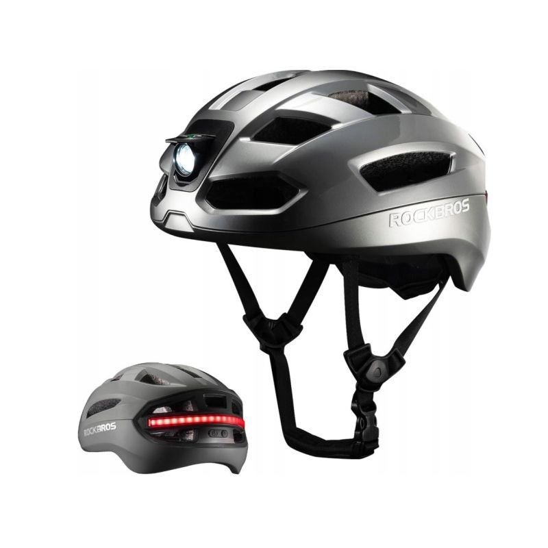 tryoshop-rockbros-bicycle-helmet-with-lights-gray-2011827 Rockbros gri ışıklı bisiklet