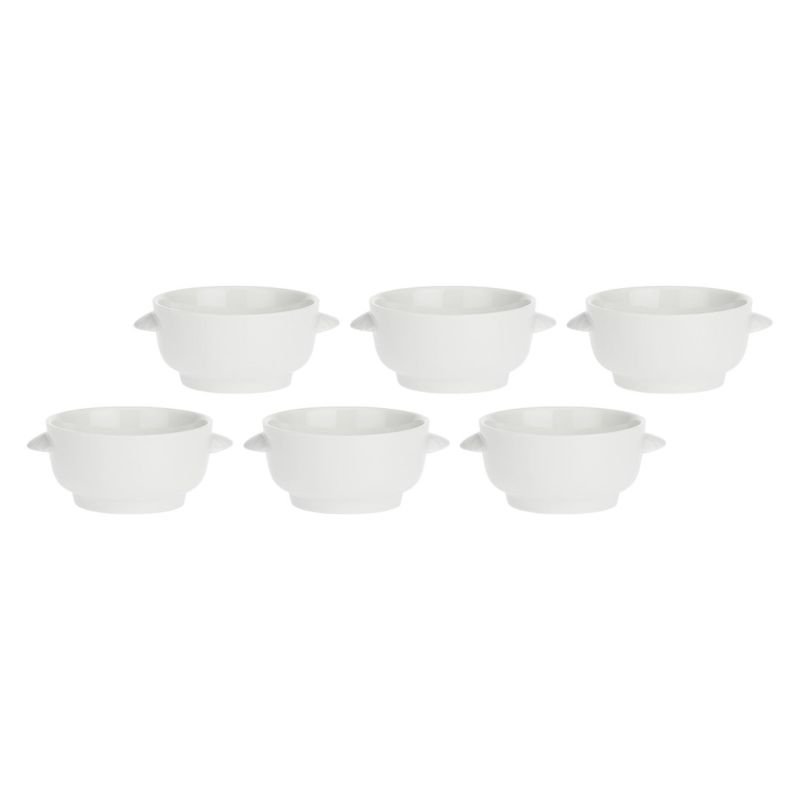 tryoshop-set-of-6-terrine-soup-bowls-white-12-5-cm-2350912 Set 6 Terrine Çorba