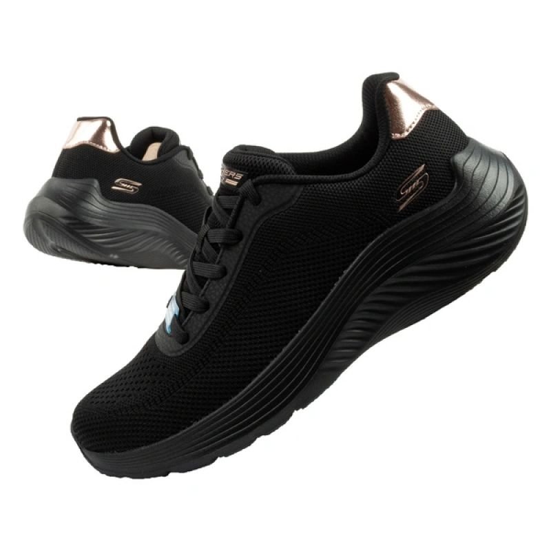 tryoshop-skechers-women-s-sports-shoes-bobs-squad-waves-black-lightweight-fashionable-2100156 Skechers kadın spor ayakkabıları