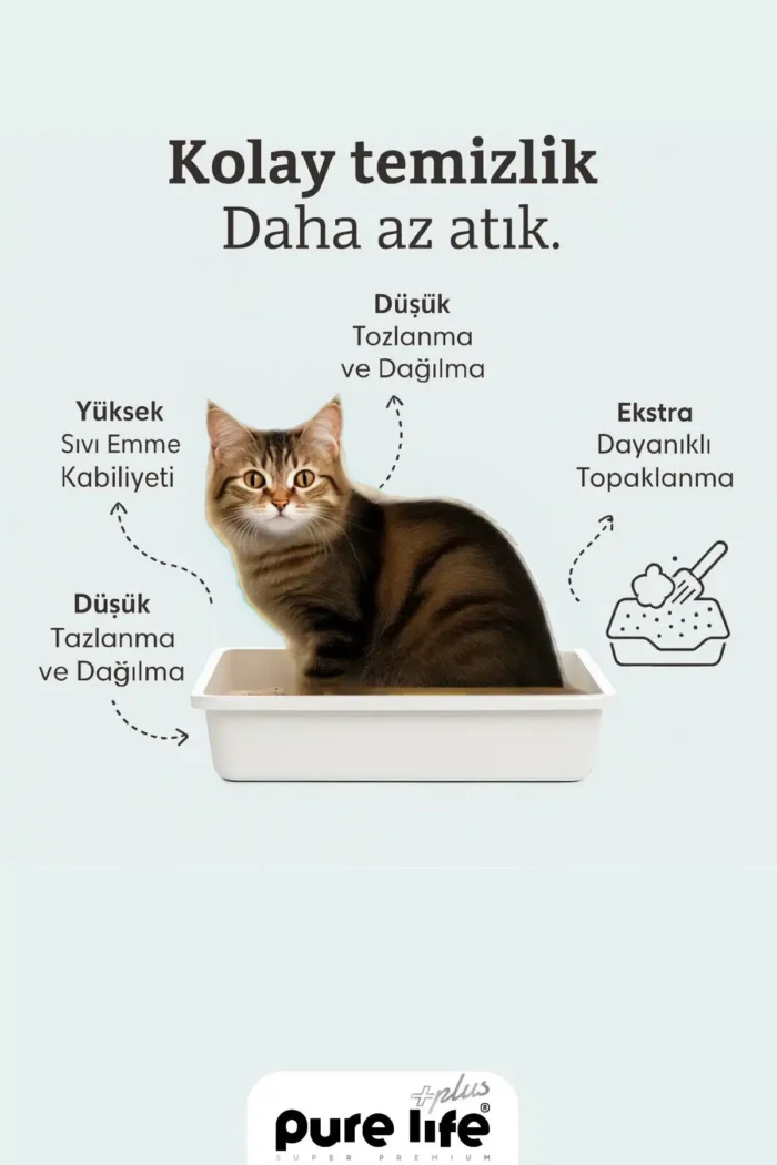 PURELİFE PLUS LAVANTALI KEDİ 3