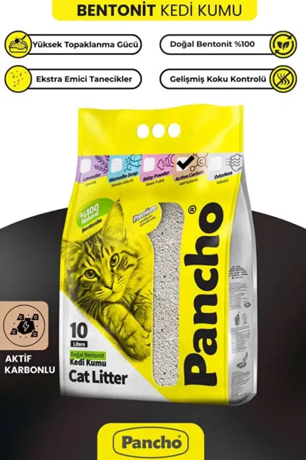 PANCHO AKTİF KARBONLU KEDİ