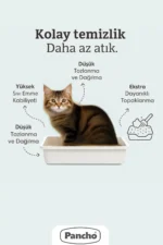 PANCHO KOKUSUZ KEDİ KUMU 3