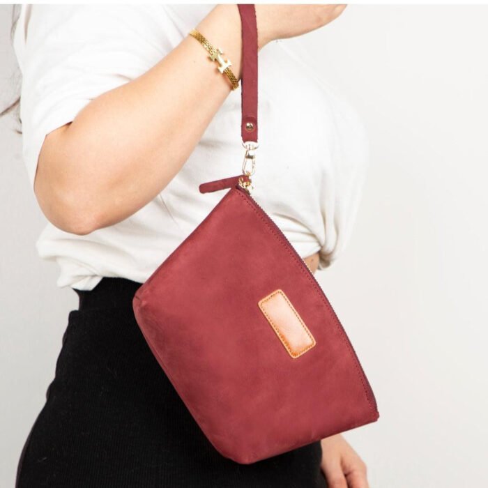 Bloominbag Burgundy Dust Clutch 2
